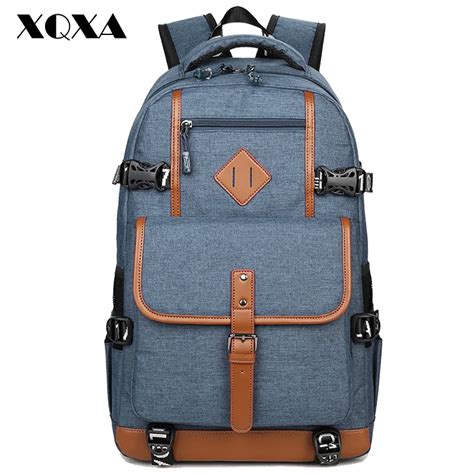 Xqxa Oxford Backpack Men Laptop Male Backpack Bag For Teenagers School
