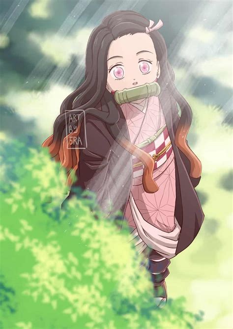 Nezuko In The Sunlight Petorako Illustrations Art Street