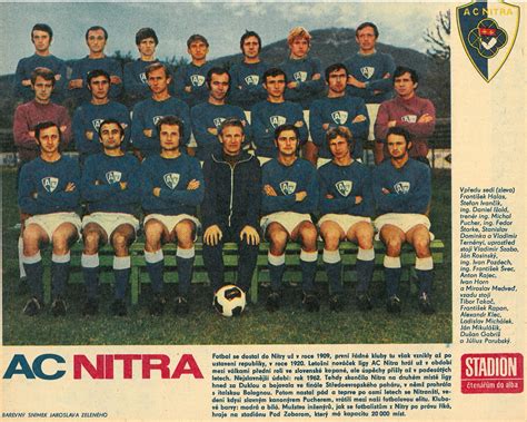 AC Nitra 1971 Starke Football Team Nitra