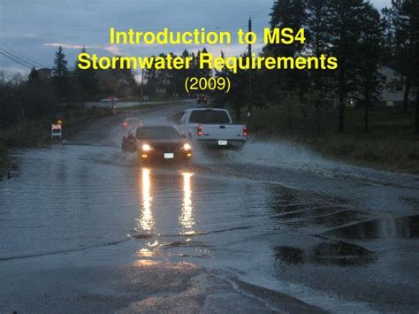 Ppt Introduction To Ms4 Stormwater Requirements 2009 Powerpoint