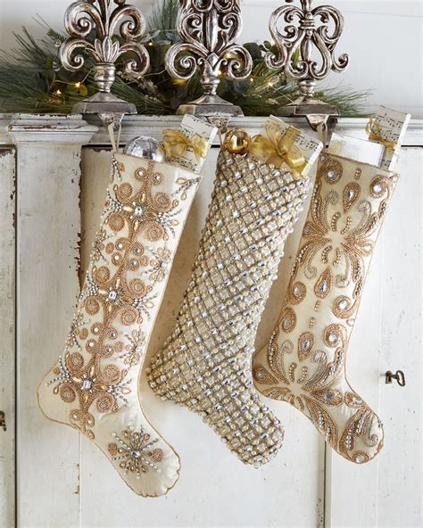 15 Sophisticated Holiday Decorations Christmas Stockings Glamorous