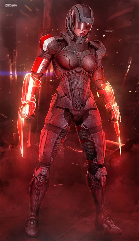 Artstation Femshep Sentinel Ii Mass Effect 2016
