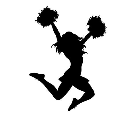 Cheerleader Silhouette - Select any of these cheerleader silhouette