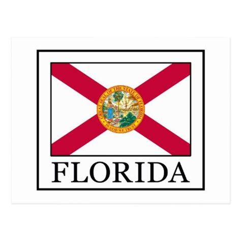 Florida Postcard Zazzle West Palm Beach Florida Florida Florida Flag