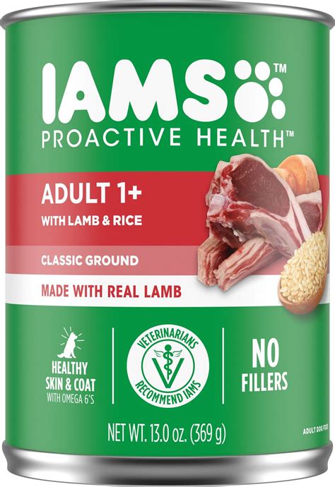 Iams Proactive Health Adult With Lamb And Rice Pate Canned Dog Food 13