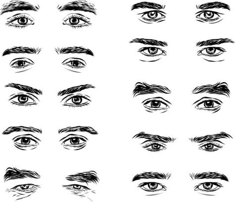 Royalty Free Male Eyebrow Clip Art Vector Images And Illustrations Istock