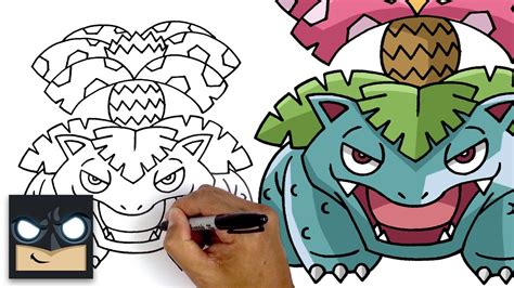 How To Draw Venusaur Pokemon Easy Drawings Dibujos Faciles