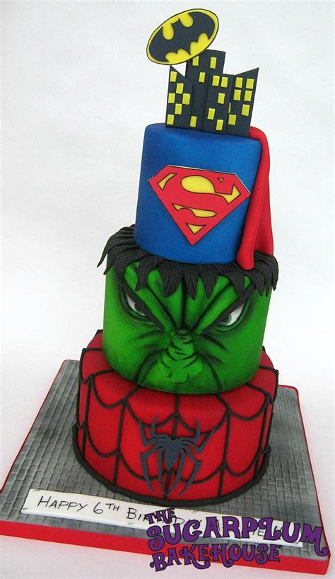I'm a devoted baker and artisan pastry chef located in richmond, london, dedicated to lovingly crafting, baked to order birthday cakes, celebration cakes. 3 Tier Mini 3 Tier Marvel / Dc Superhero Birthday Cake ...