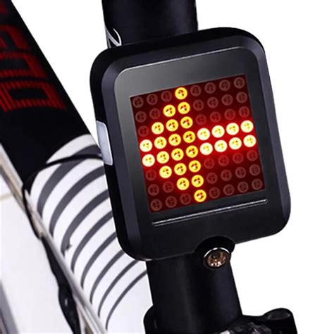 Waterproof Bicycle Intelligent Turn Taillight Signal Light Brake Light