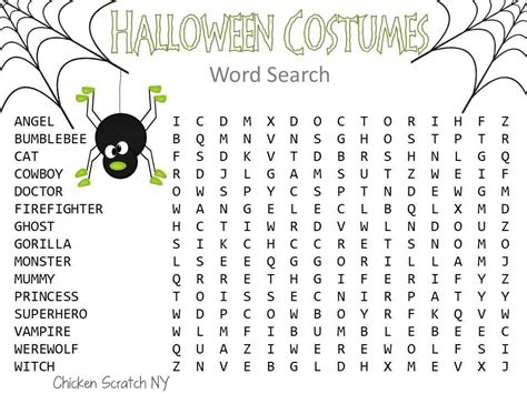 Halloween Printable Word Search