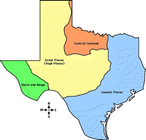 Region Map Of Texas Map Vector