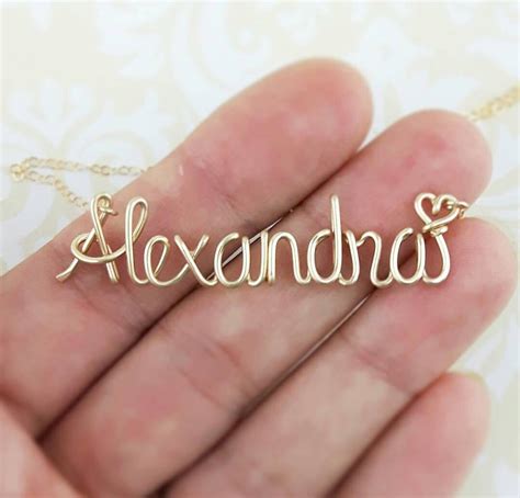 How to make name necklace. Wire Name Necklace Etsy Find -- Handmade-a-Day | Emmaline ...