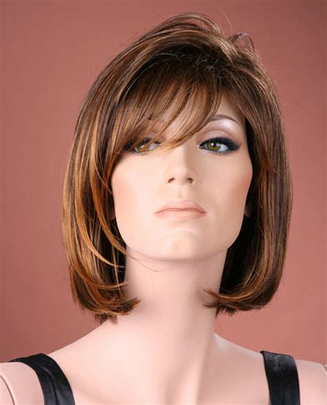 Forever Young Uk Ladies Sharp Stylish Modern Bob Wig Medium Brown With