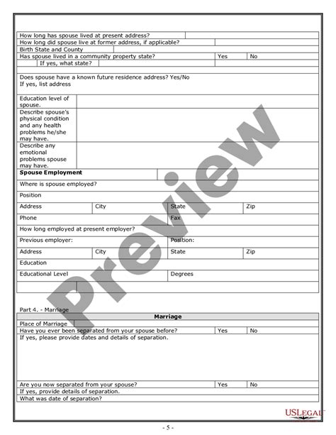 Mississippi Divorce Worksheet And Law Summary For Contested Or
