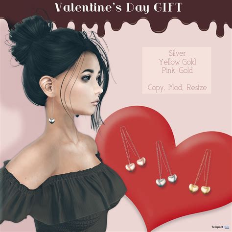 Love Earrings Valentine 2018 T By Aso Teleport Hub Second Life