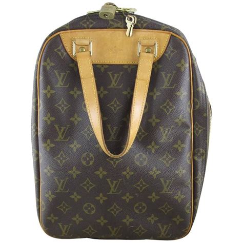 Louis Vuitton Vintage Lv Logo Excursion Travel Shoe Bag W Padlock And