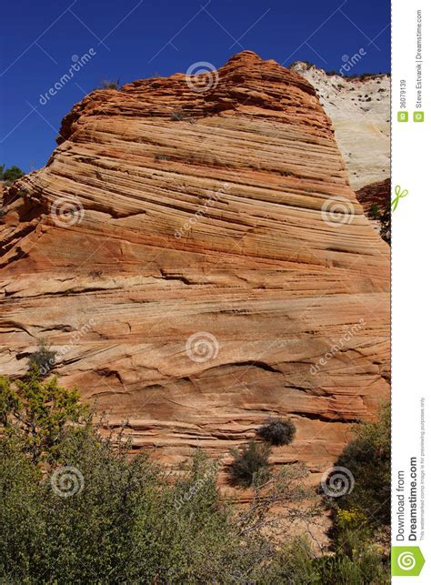 Detail Cross Current Layers Of Red Sandstone Stock Image Image Of