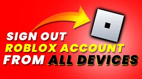 How To Sign Out Of Roblox Account From All The Devices In One Click