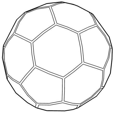 Soccer Ball Outline Coloring Page Wecoloringpage Com
