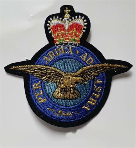 Raf Military Police Royal Air Force Embroidered Crest Badge Patch Mod