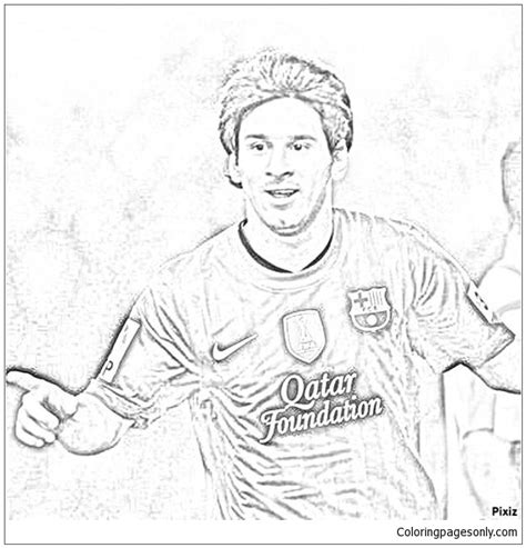 Celebrate mother's day, father's day, christmas, valentines, new years, birthdays with cute drawings just for the occasion! Lionel Messi-image 4 Coloring Pages - Soccer Players ...