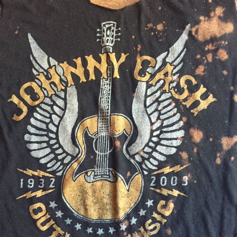 Johnny Cash Hand Distressed One Of A Kind Acid Washed Cropped Tank Top