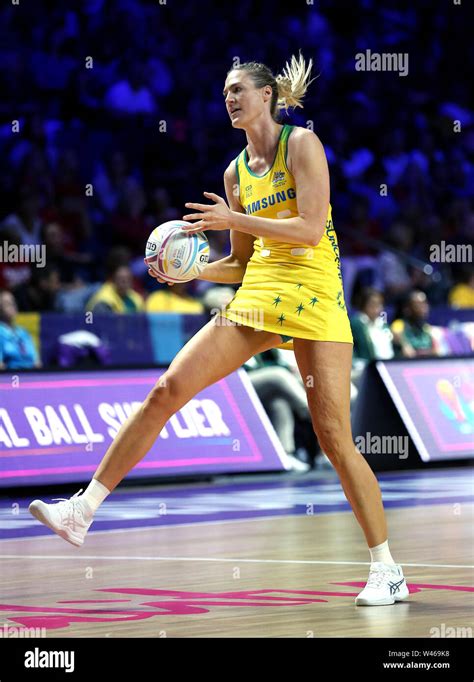 Australias Caitlin Bassett During The Netball World Cup Match At The Mands Bank Arena Liverpool