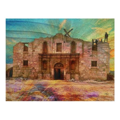Dawn At The Alamo Postcard