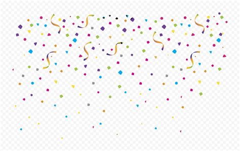 Hd Multicolored Paper Ribbon Confetti Party Png Citypng