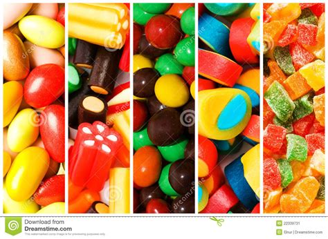 Collage Of Various Sweets Stock Image - Image: 22339731