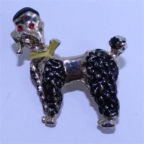 Vintage Poodle Brooch Vintage Dog Pin Vintage By Uniquelyodd