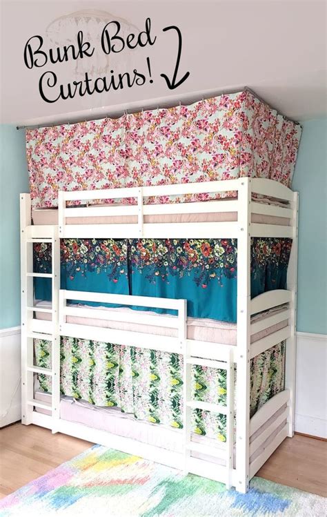 A child's imagination can turn a set of bunk beds with curtains on. Bunk Bed Curtains How-to Tutorial {Reality Daydream} | Diy ...
