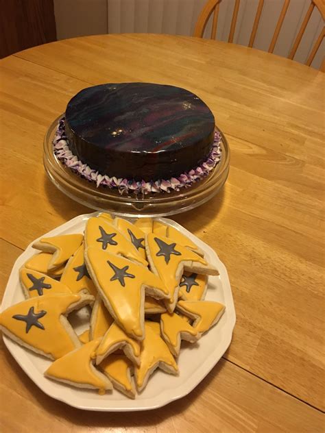 Galaxy Cake And Star Trek Cookies Rbaking