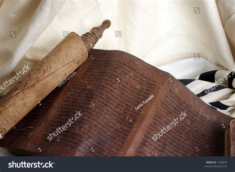 Old Parchment Written In Hebrew On Religion Stock Photo 1158679