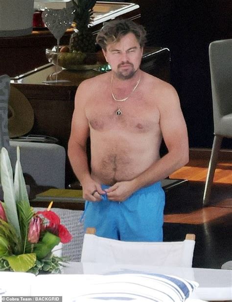 shirtless leonardo dicaprio shows off his muscles on a luxury yacht ny breaking news