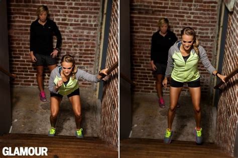 Carrie Underwoods Leg Workout Stair Squat And Jump Hand Lower Into A