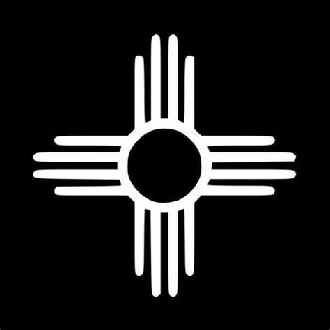 New Mexico Zia Symbol Vinyl Decal Sticker