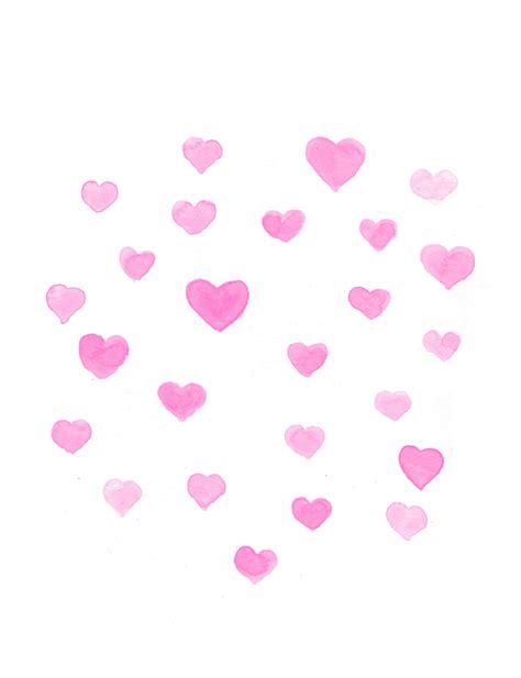 Pink Heart Cluster Pink Heart I Love Heart Etsy