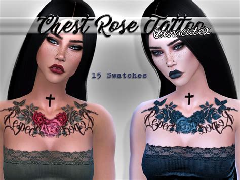 Sims 4 Ccs The Best Tattoos By Lounacutex