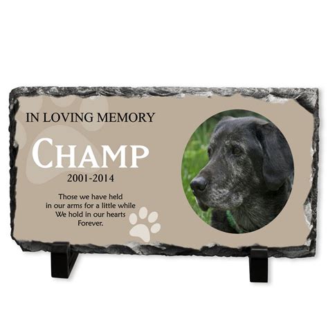 Pet Memorial Dog Stone Personalized Pet Portraits Art And Collectibles