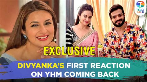 Divyanka Tripathis First Reaction As Yeh Hai Mohabbatein Comes Back On Television Exclusive