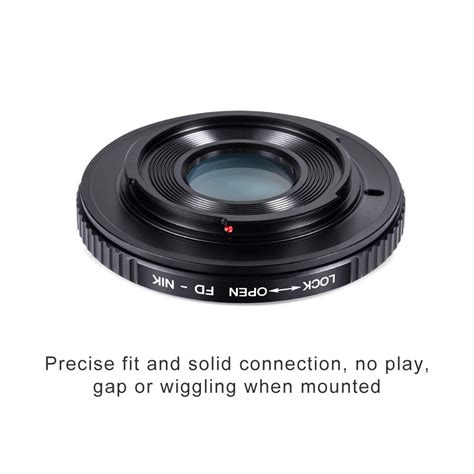 kandf concept adapter with glass for canon fd mount lens to nikon f camera as d300 ebay