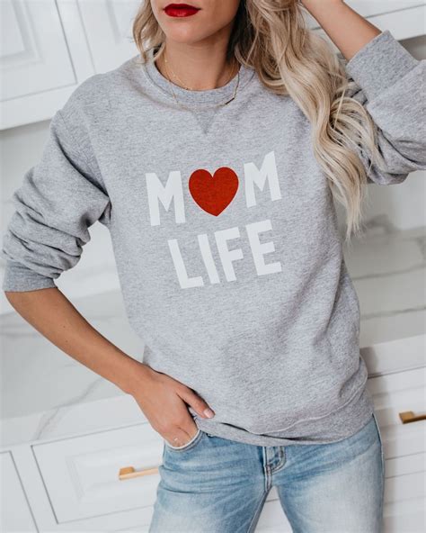 Preorder Mom Life Cotton Blend Sweatshirt With Images Sweatshirts
