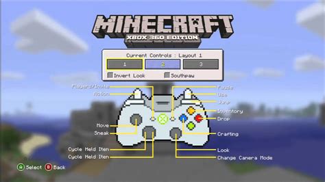 Minecraft On Xbox 360 Main Menu Interface Guide 1600 Ms Points