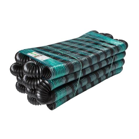 Solid polypropylene pipe is ideal for channeling water from 1 point to another. FLEX-Drain Pro 4 in. x 100 ft. HDPE Solid Drain Pipe ...