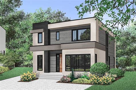 They instill a casual feeling that promotes a more relaxed living style. 4-Bed Modern House Plan with Master Balcony in 2020 ...