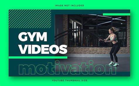 Premium Psd Gym Motivation Banner Youtube Thumbnail Template Design