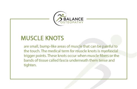 How Can Osteopathy Help With Knots In Muscles