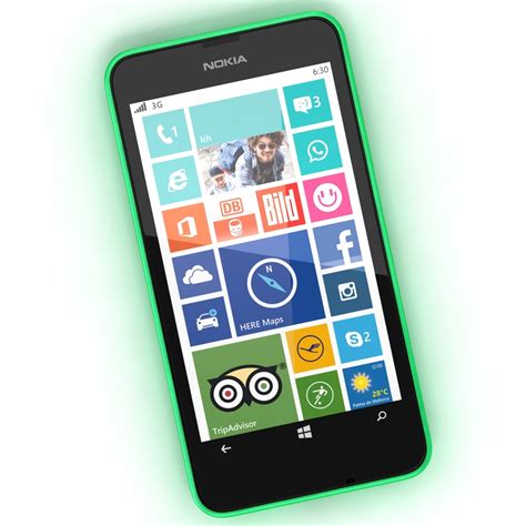 3d Model Nokia Lumia 630 Green