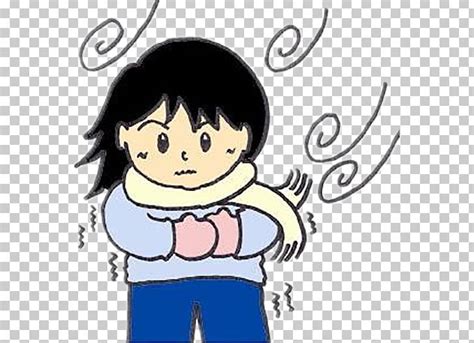 Cartoon Shivering Cold Png Clipart Anime Boy Child Cold Weather